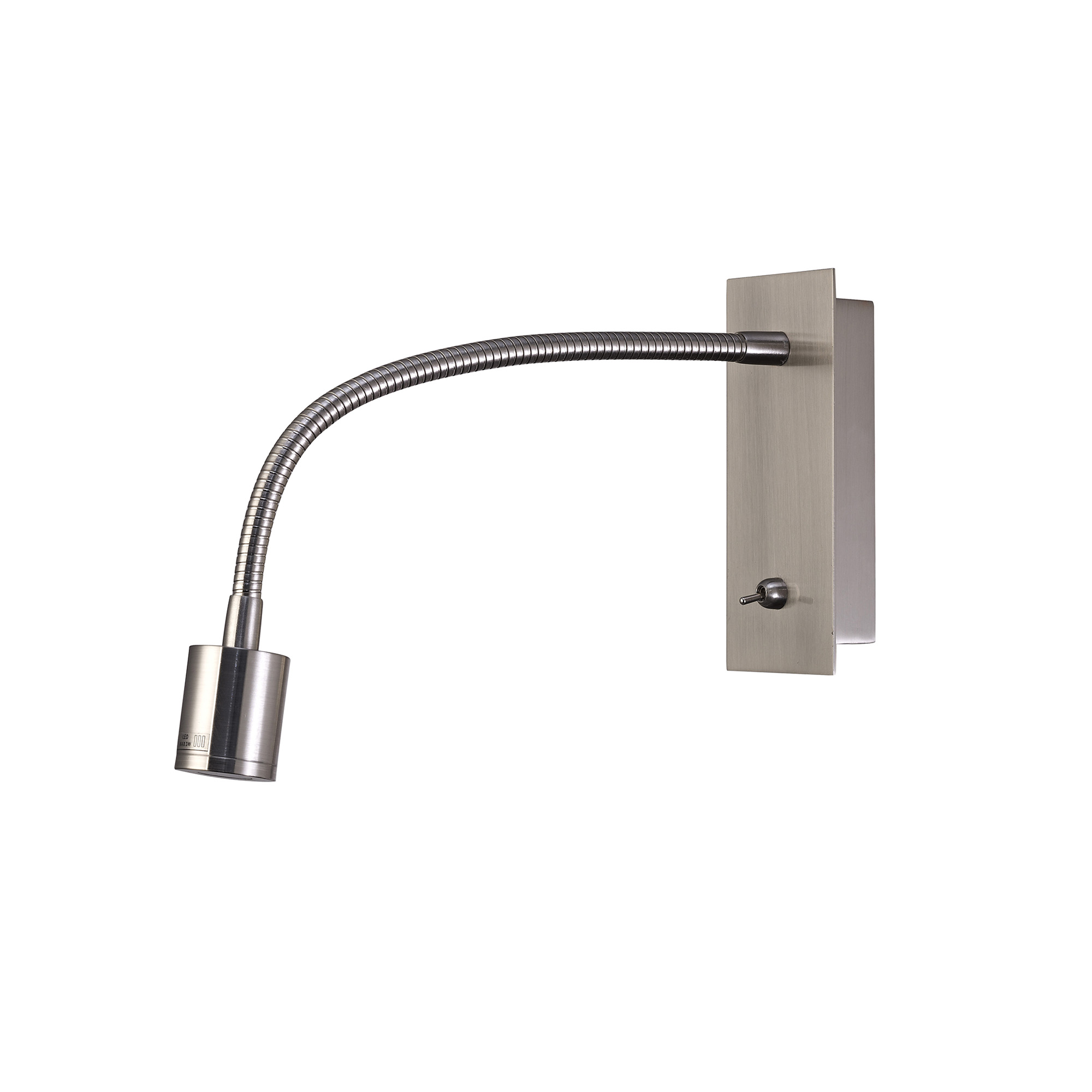 D0207  Winslow 3W LED Switched Wall Lamp Satin Nickel
